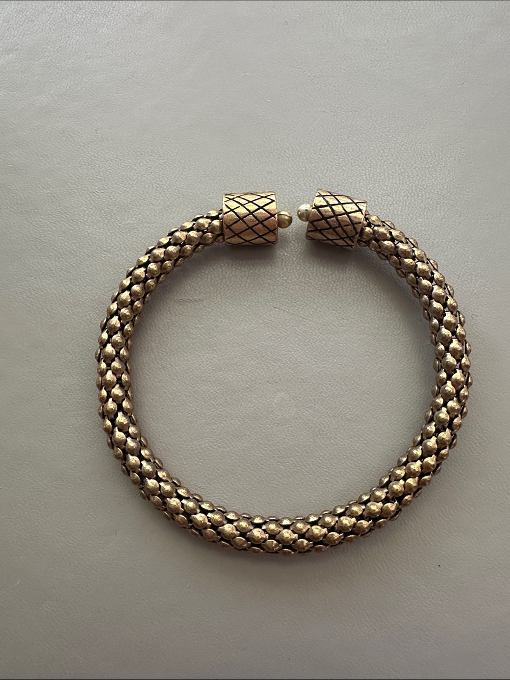 Alex and Ani gold textured cuff